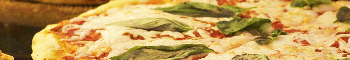 Eating Italian Pizza at Branchinelli's Pizza & Restaurant restaurant in Hauppauge, NY.